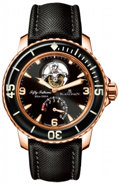 Buy this new Blancpain Fifty Fathoms Tourbillon 8 Days 45mm 5025-3630-52b mens watch for the discount price of £130,768.00. UK Retailer.